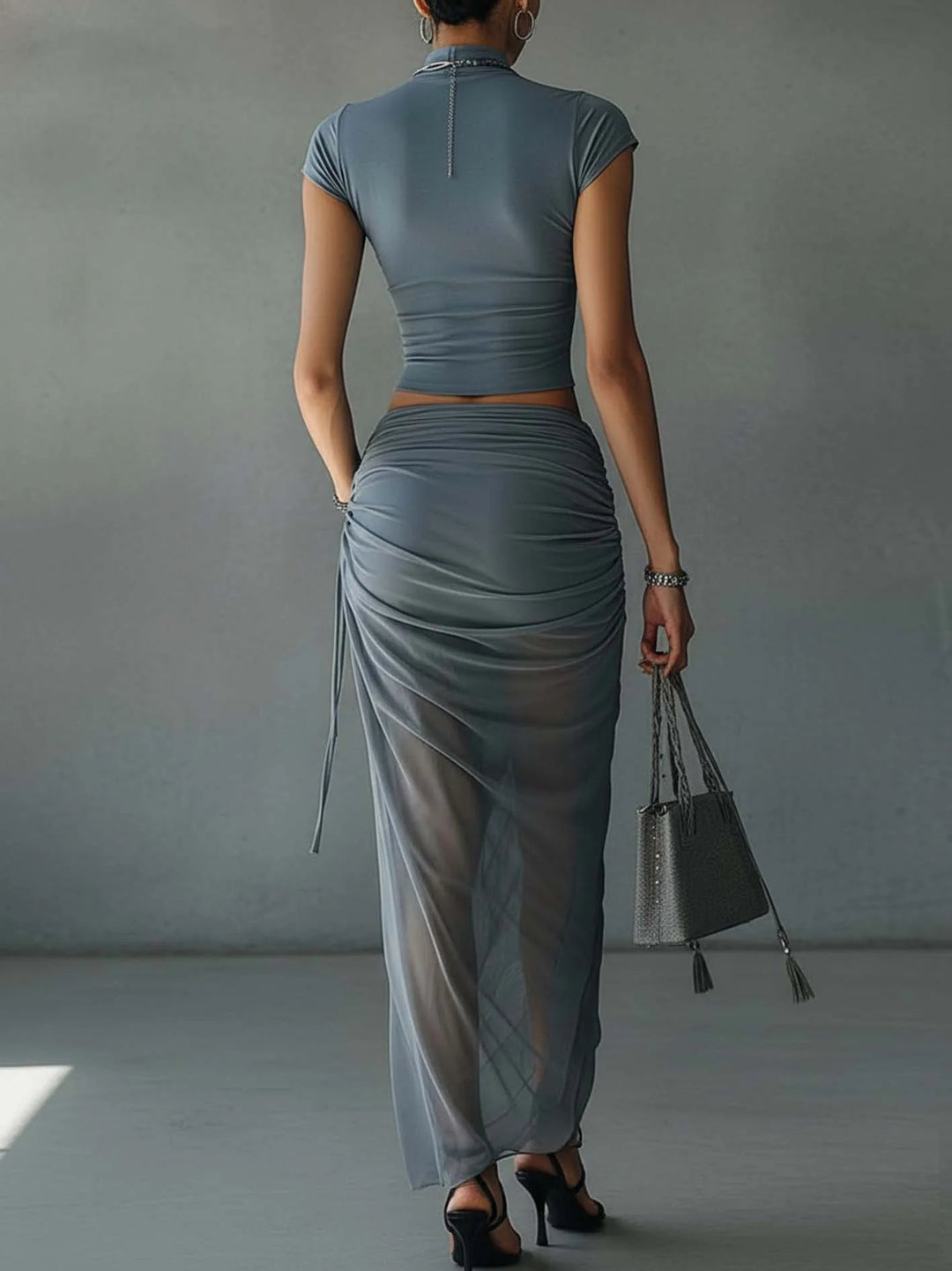 Abigail | Blue Slim Set