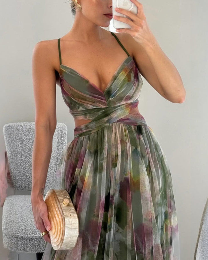 Giselle | Long dress with floral print