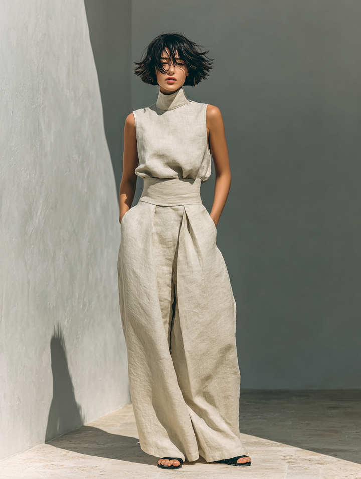 Maria | Minimalist Linen Set