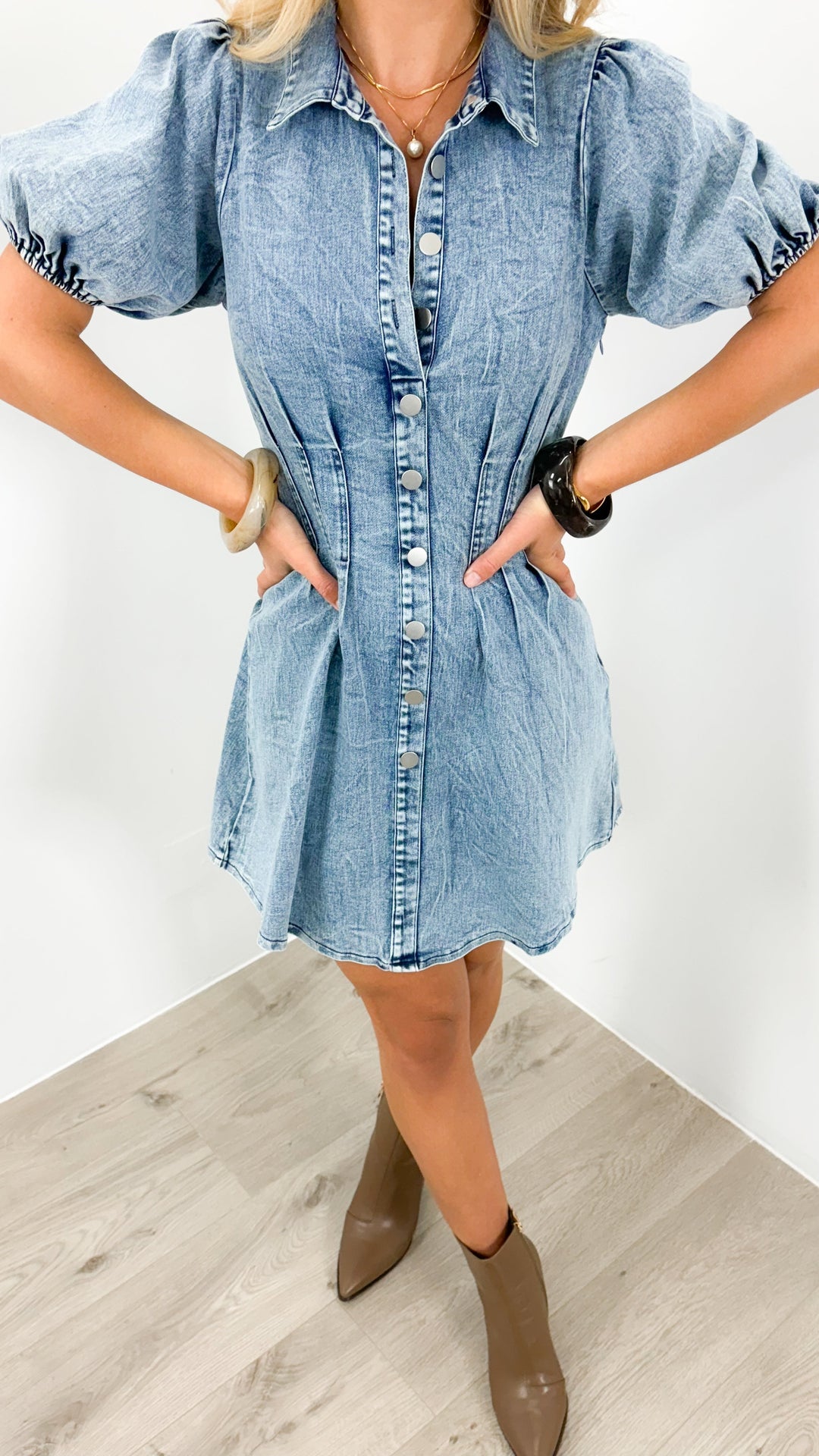 Kristen | Everyday Denim Midi Dress
