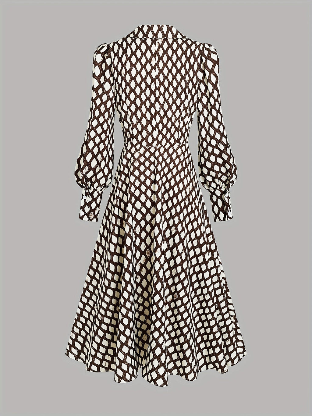 Lizzy | Vintage Rhombus Print Dress