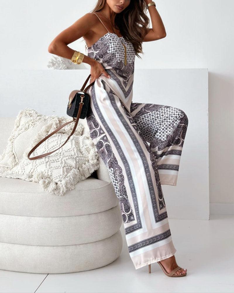 Helen | Elegant High-Waisted Summer Set with Pants