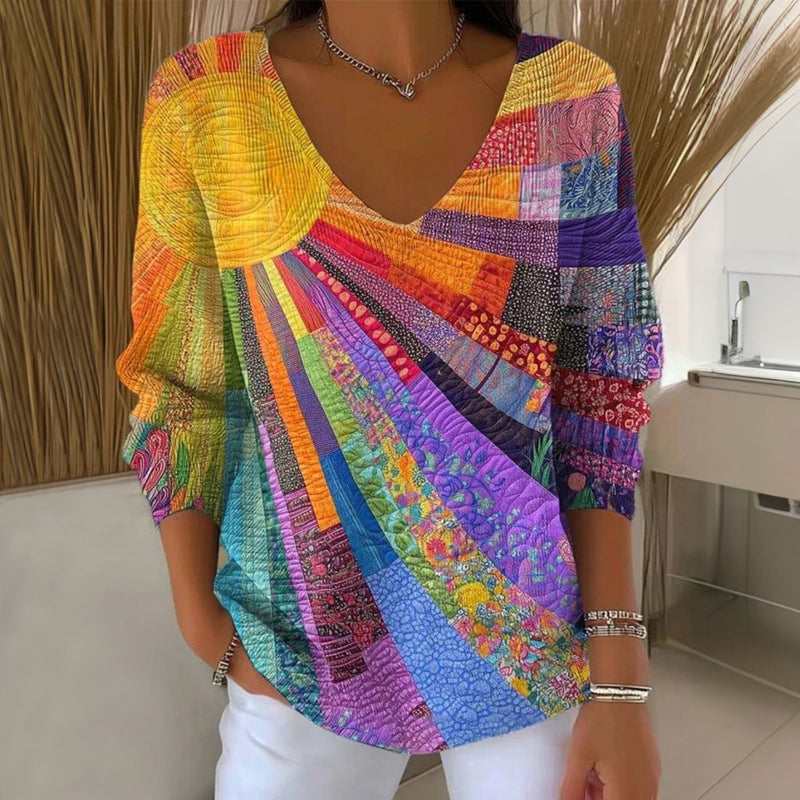 Amari | Sunburst Knit Shirt