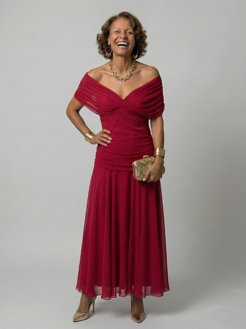 Amelia | Midi Dress Off-Shoulder