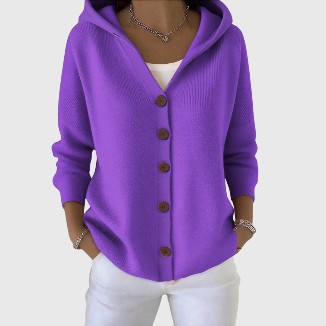 Lydia | Soft Knitted Cardigan With Hood
