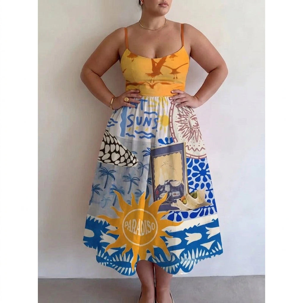 Calyndra | Paradise Sun Midi Dress