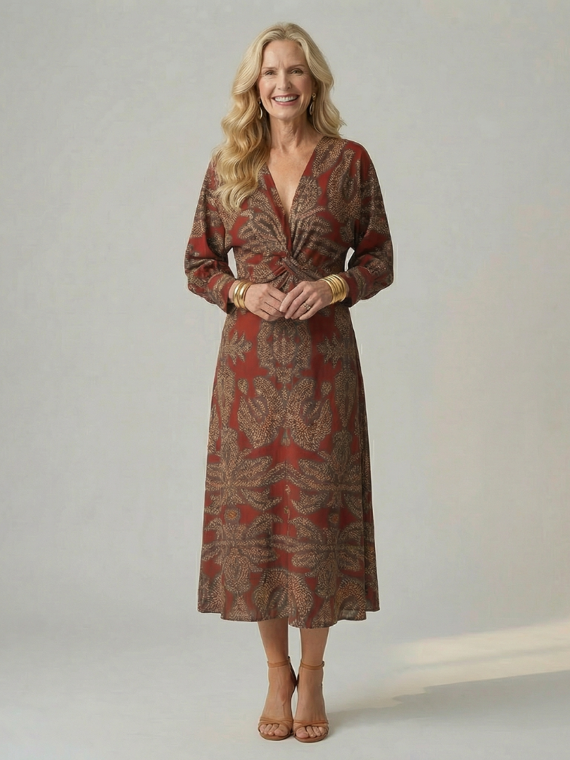 Evelyn | Midi Wrap Dress