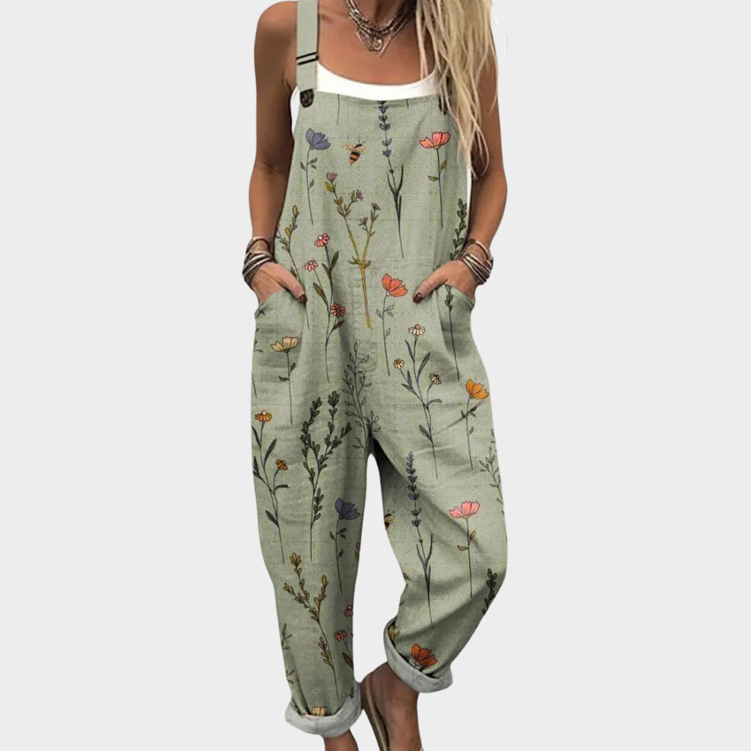 Katherine | Comfortable Printed Overalls