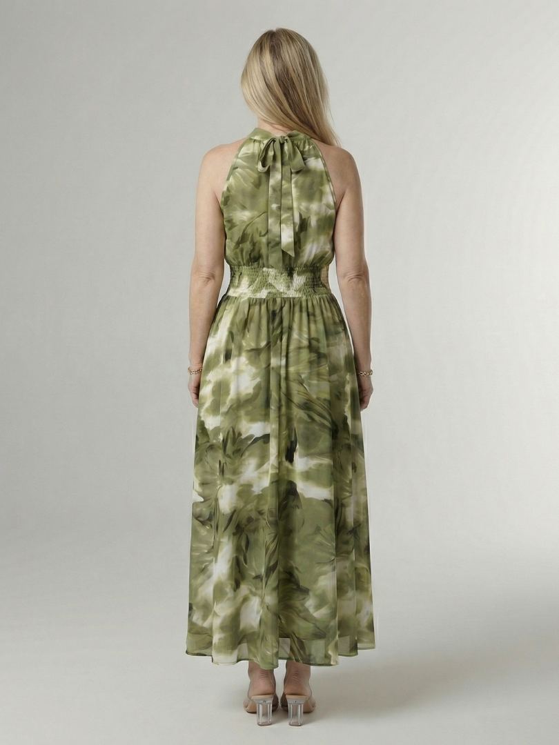 Abigail | Midi Halter Dress