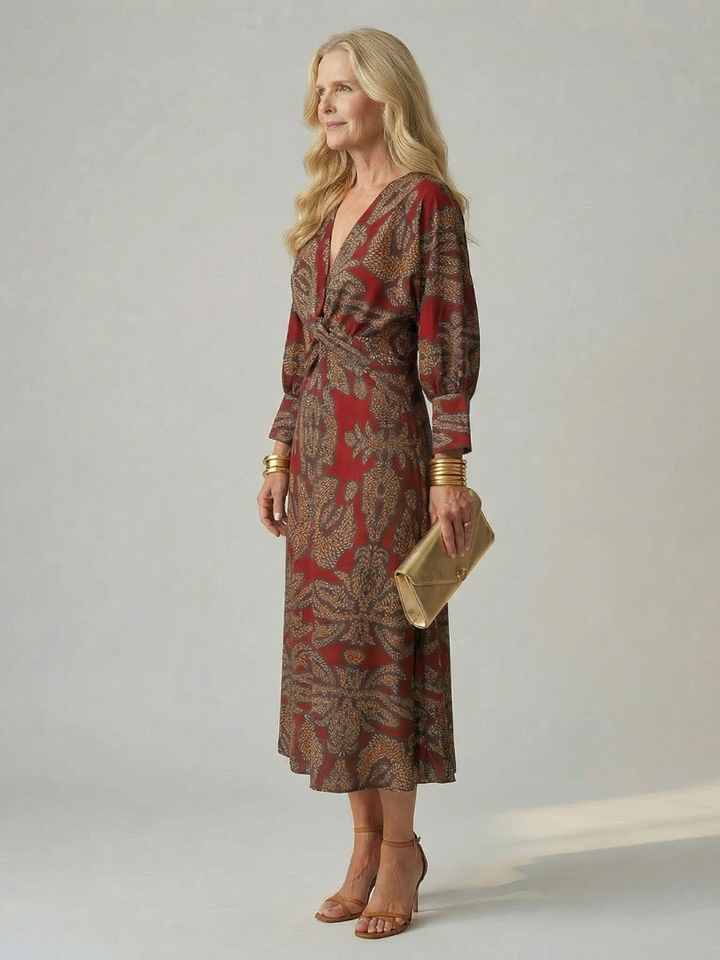 Evelyn | Midi Wrap Dress