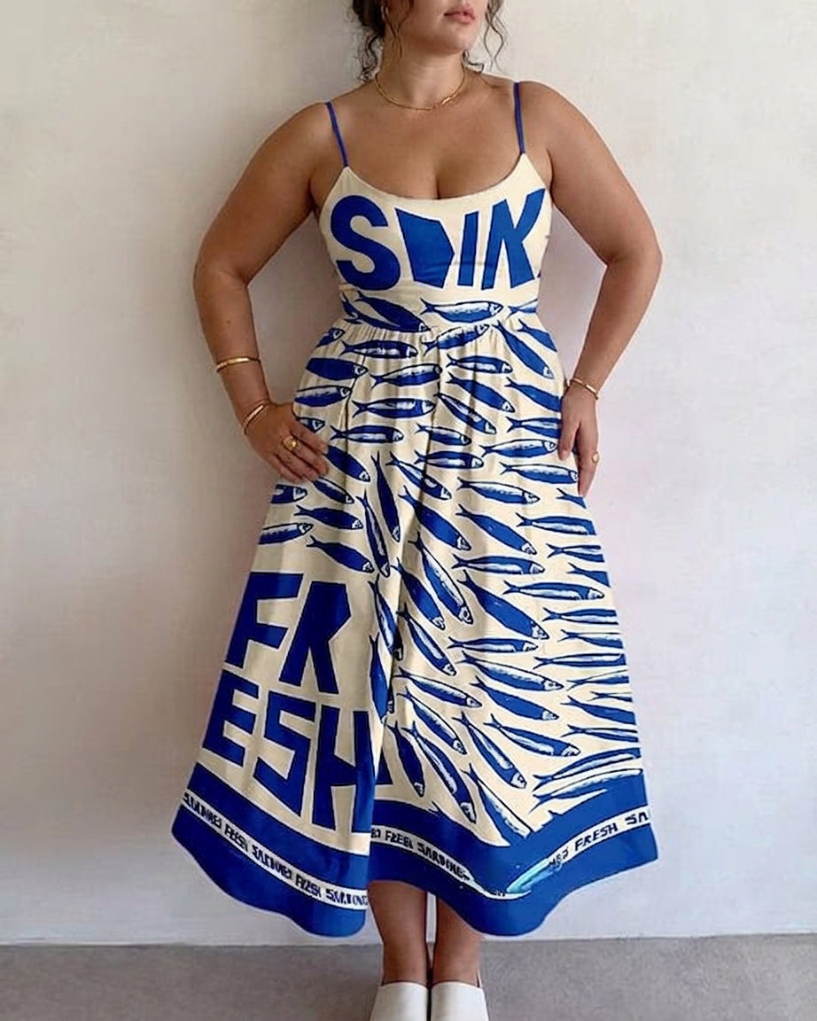 Katherine | Coastal Market Midi Dress