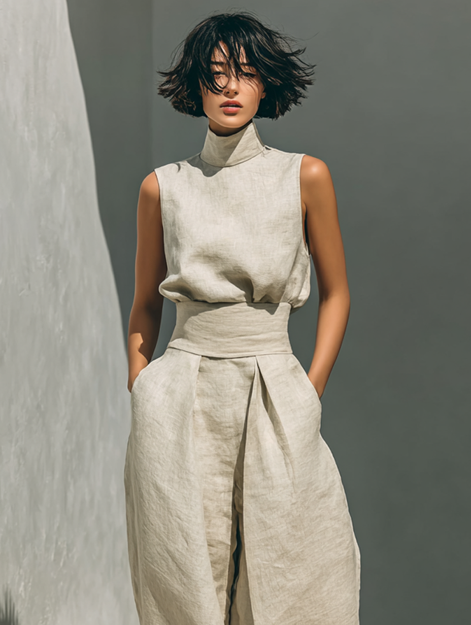 Maria | Minimalist Linen Set