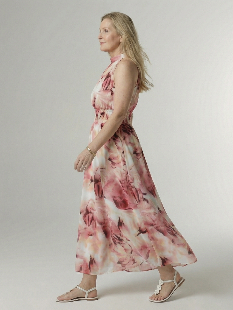 Abigail | Midi Halter Dress