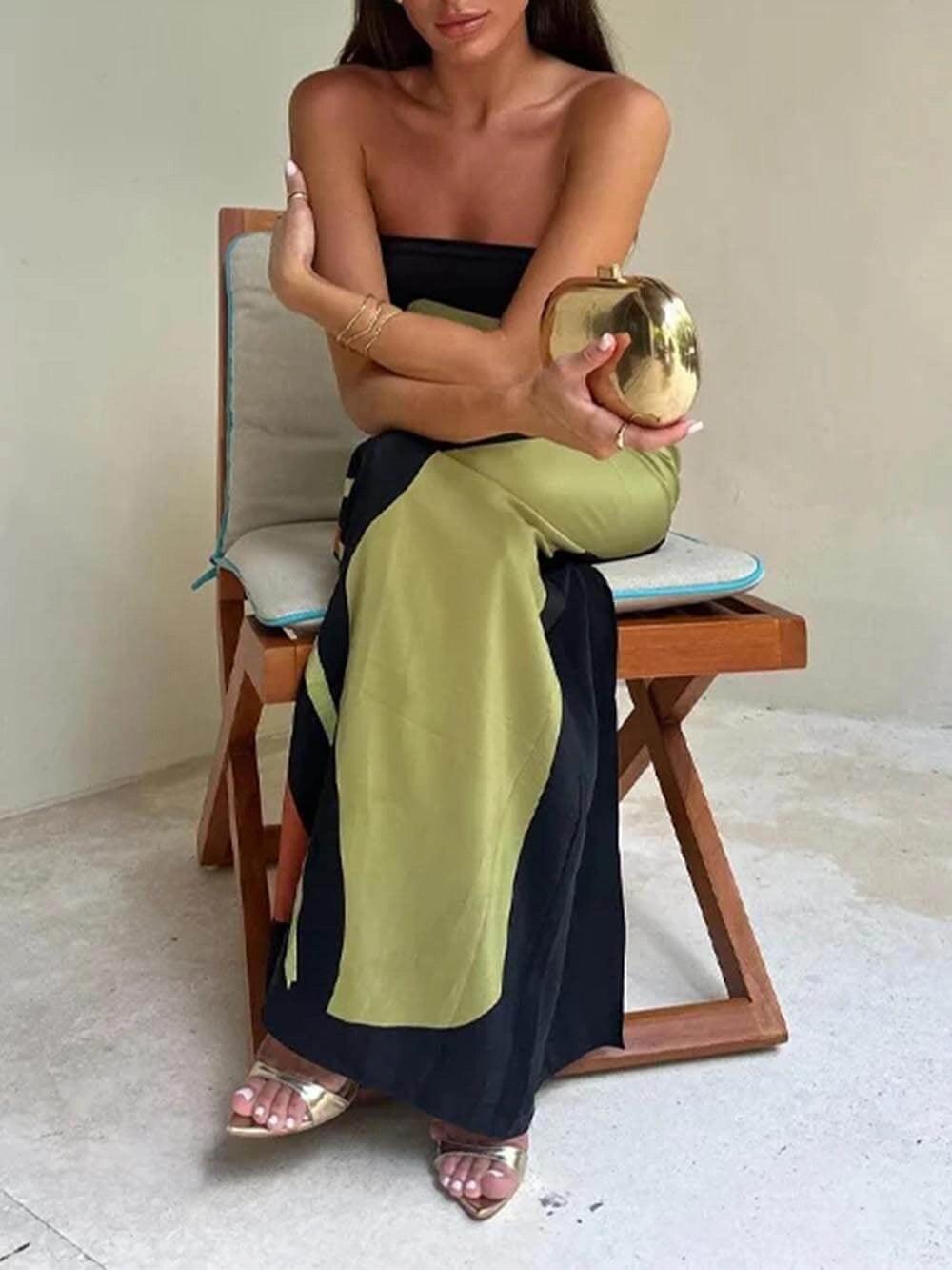 Eliana | Chic Strapless Maxi Dress