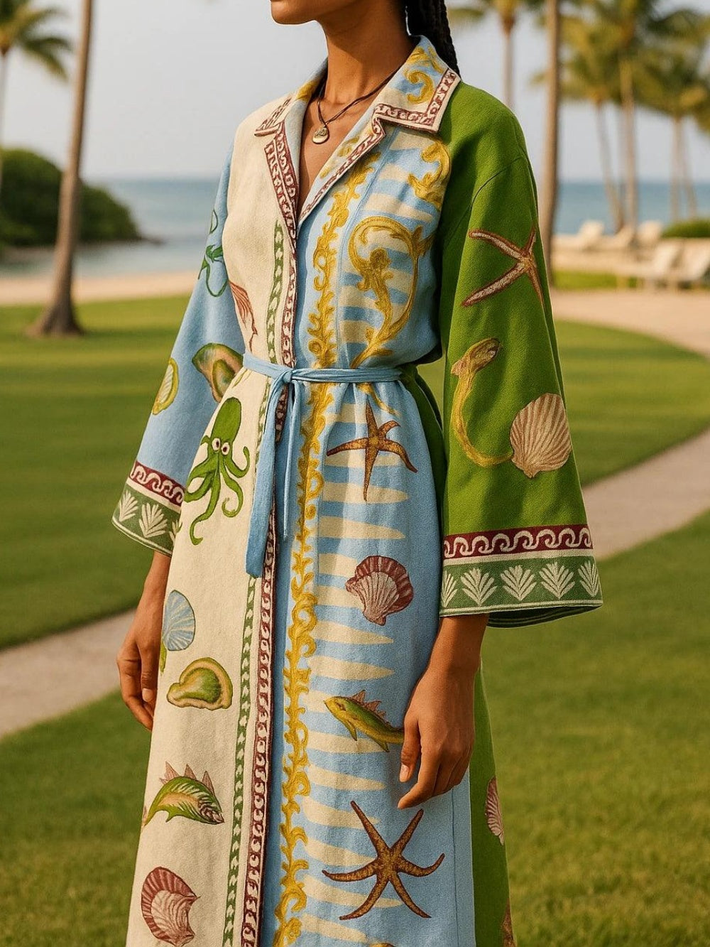 Grace | Relaxed Belted Midi Dress