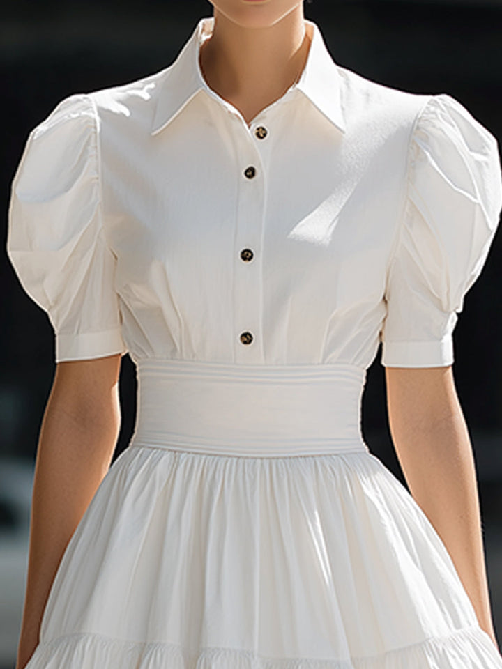Haley | Mini Dress with Puff Sleeves