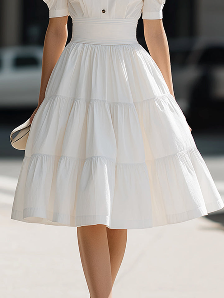 Haley | Mini Dress with Puff Sleeves