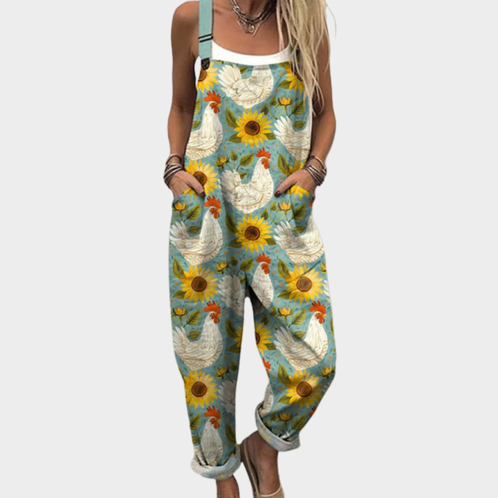Courtney | Comfortable Printed Overalls