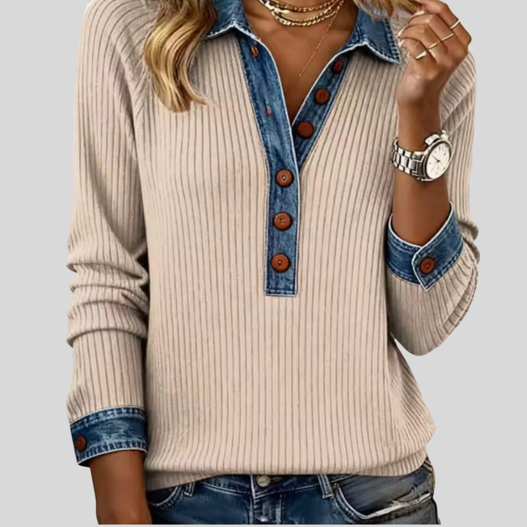 Amélie | Ribbed Knit Top