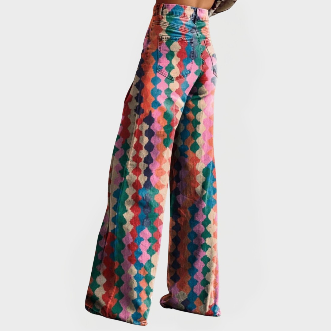 Hazel | Colorful Jeans with Wide Legs for Modern Looks