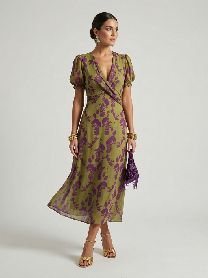 Natalia | Floral Midi Dress