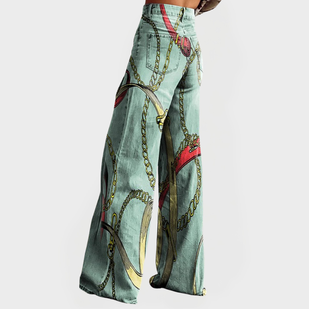 Amelia | Stylish High-Waisted Jeans with Wide Legs