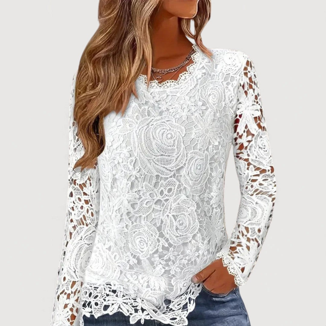 Amelise | Lace Detail Top