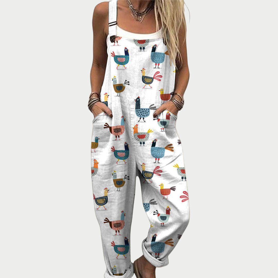 Amy | Comfortable Printed Overalls