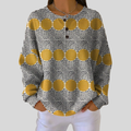 Thyra | Vintage Geometric Pattern Sweatshirt
