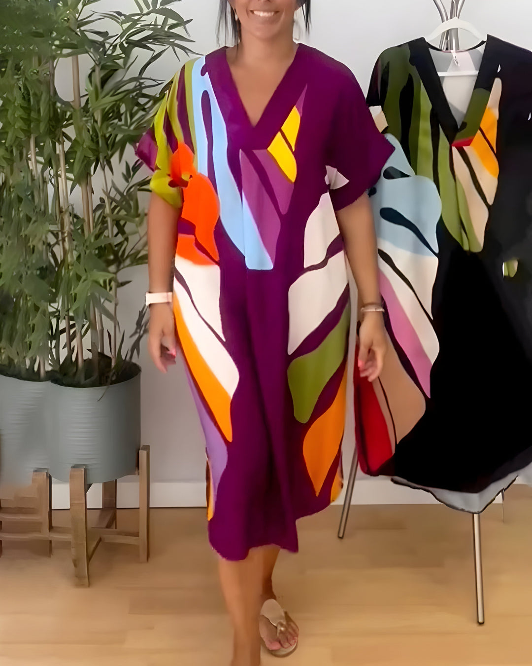 Arianna | Abstract Print Dress