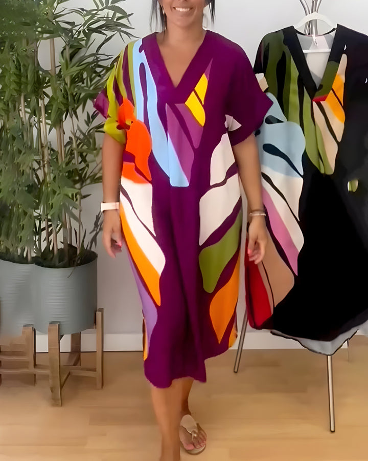 Arianna | Abstract Print Dress