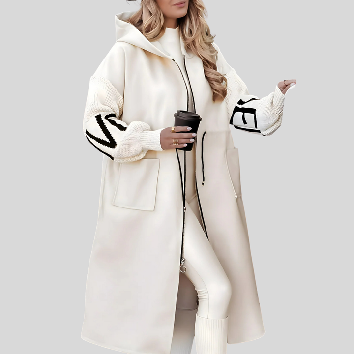 Mariselle | Knitted Sleeve Hooded Jacket