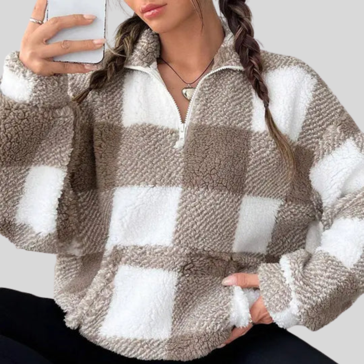 Malda | Chic Plaid Jumper