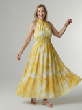 Abigail | Midi Halter Dress