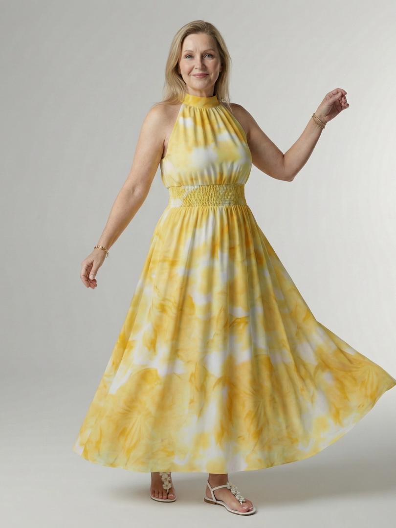 Abigail | Midi Halter Dress