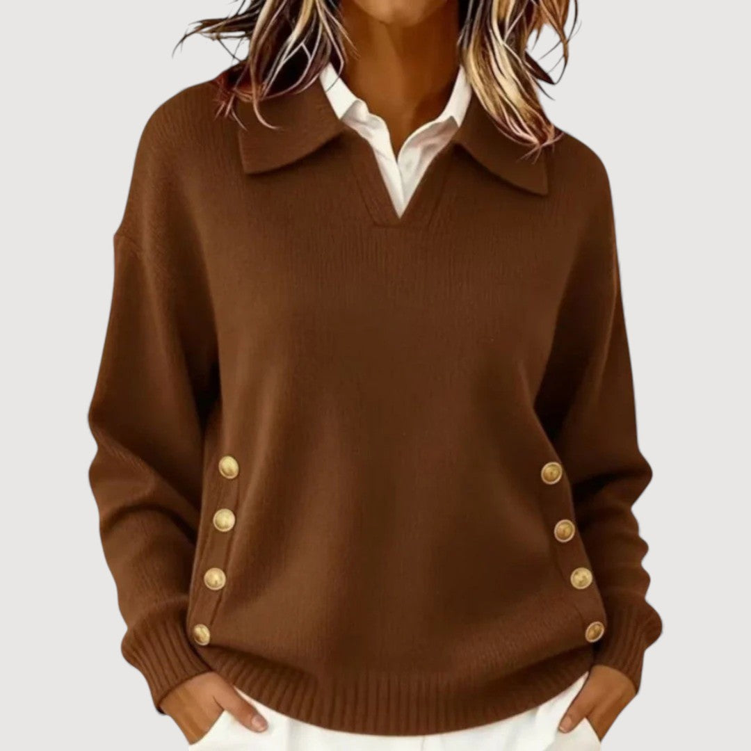 Aira | Button Detail Jumper