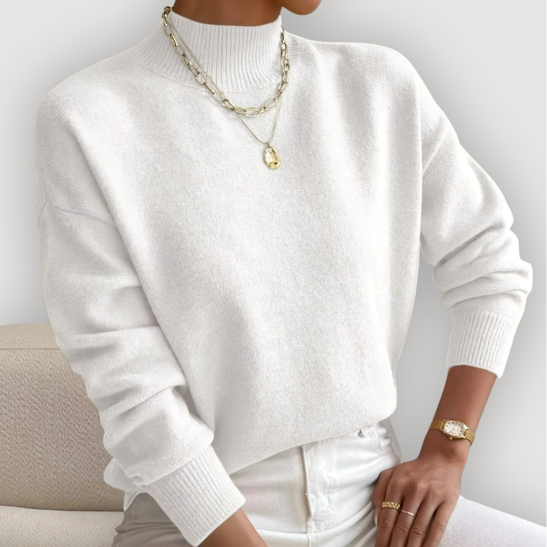Elara | Classic Mock Neck Jumper