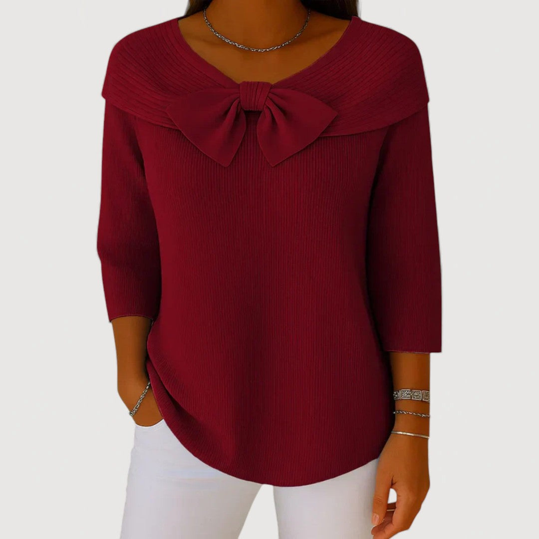 Alysen | Bow Knit Top