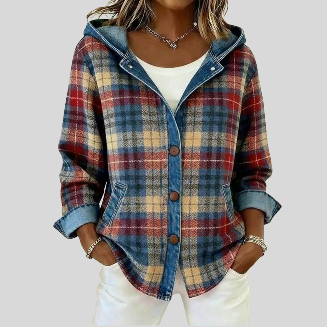 Faith | Denim Chequed Sweatshirt
