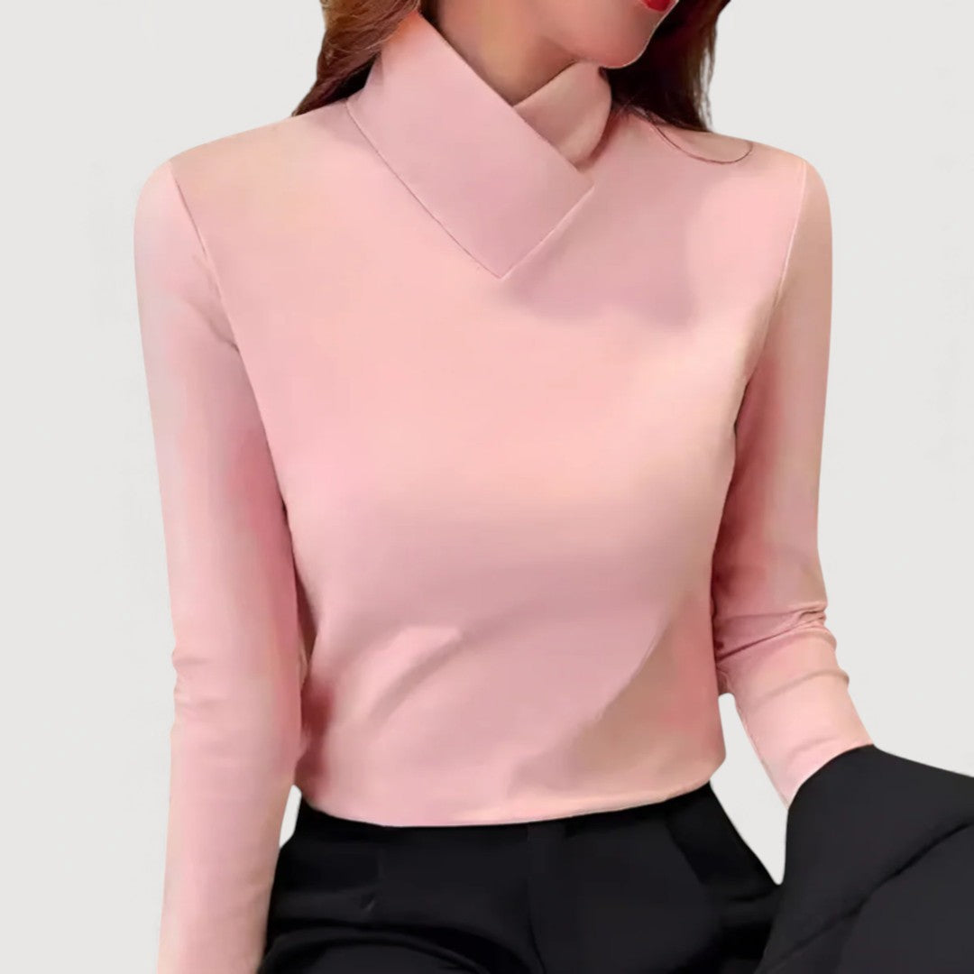 Mirah | Elegant Collar Top