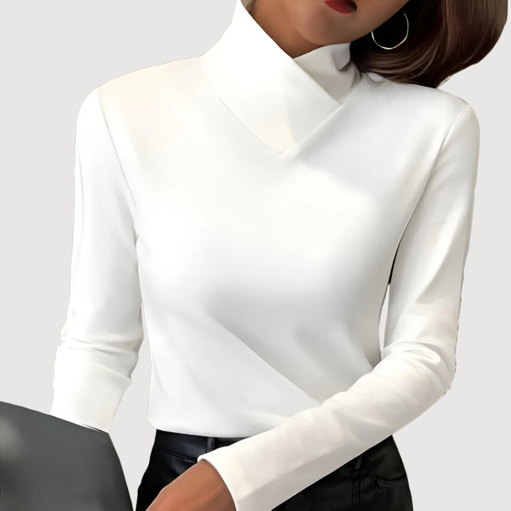 Mirah | Elegant Collar Top