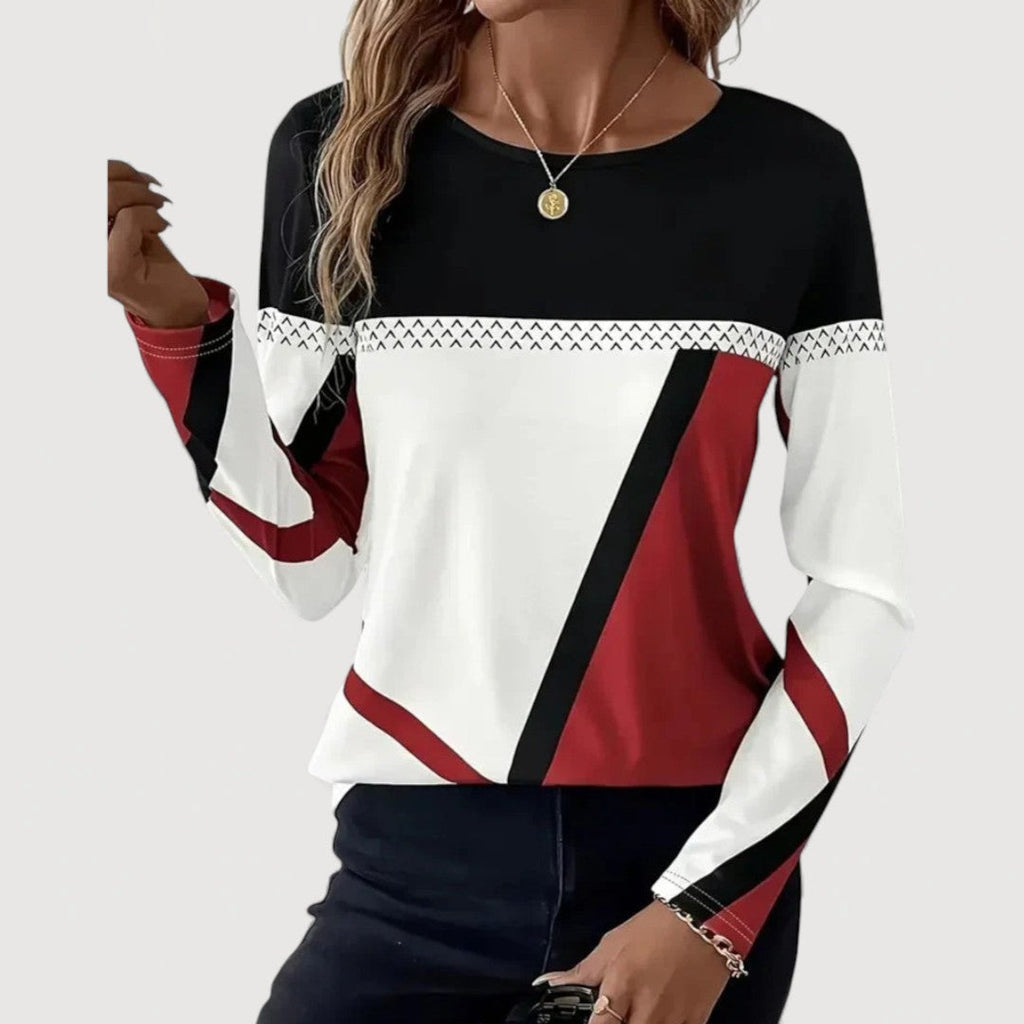 Alysia | Geometric Print Top