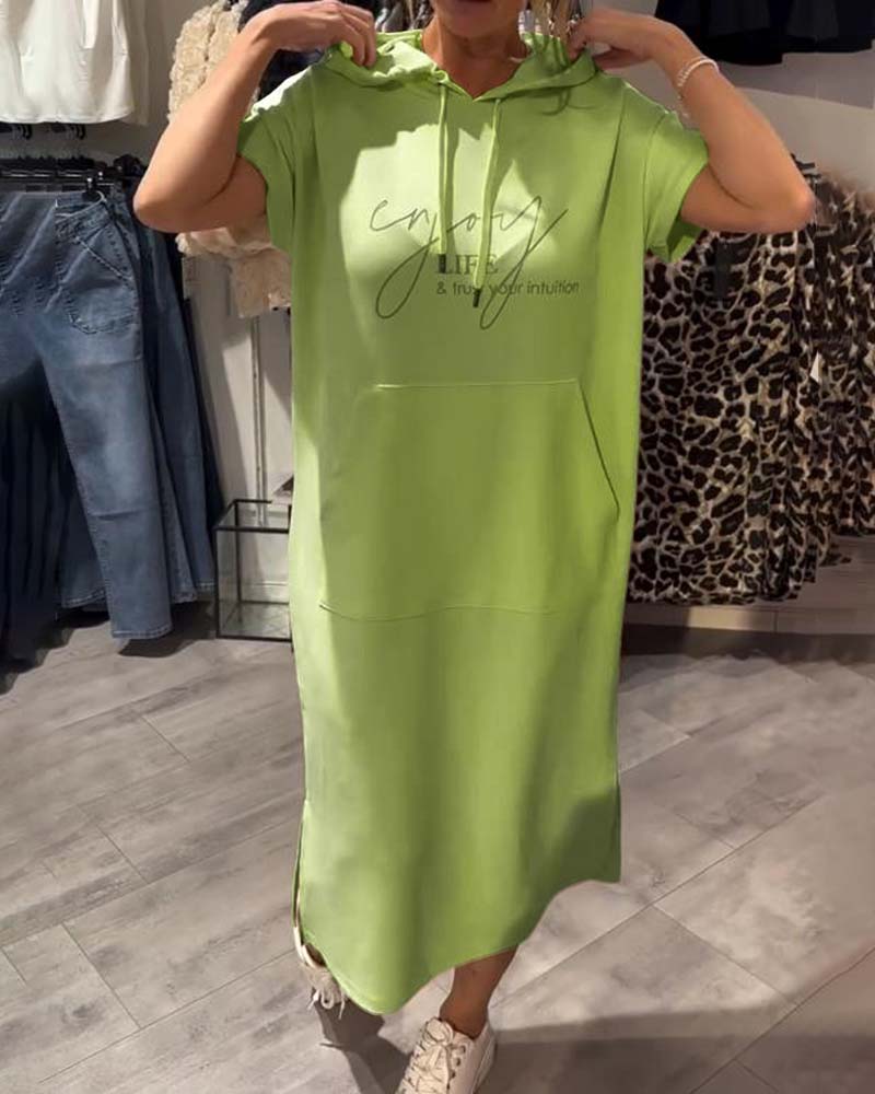 Britany | Casual Hoodie Midi Dress