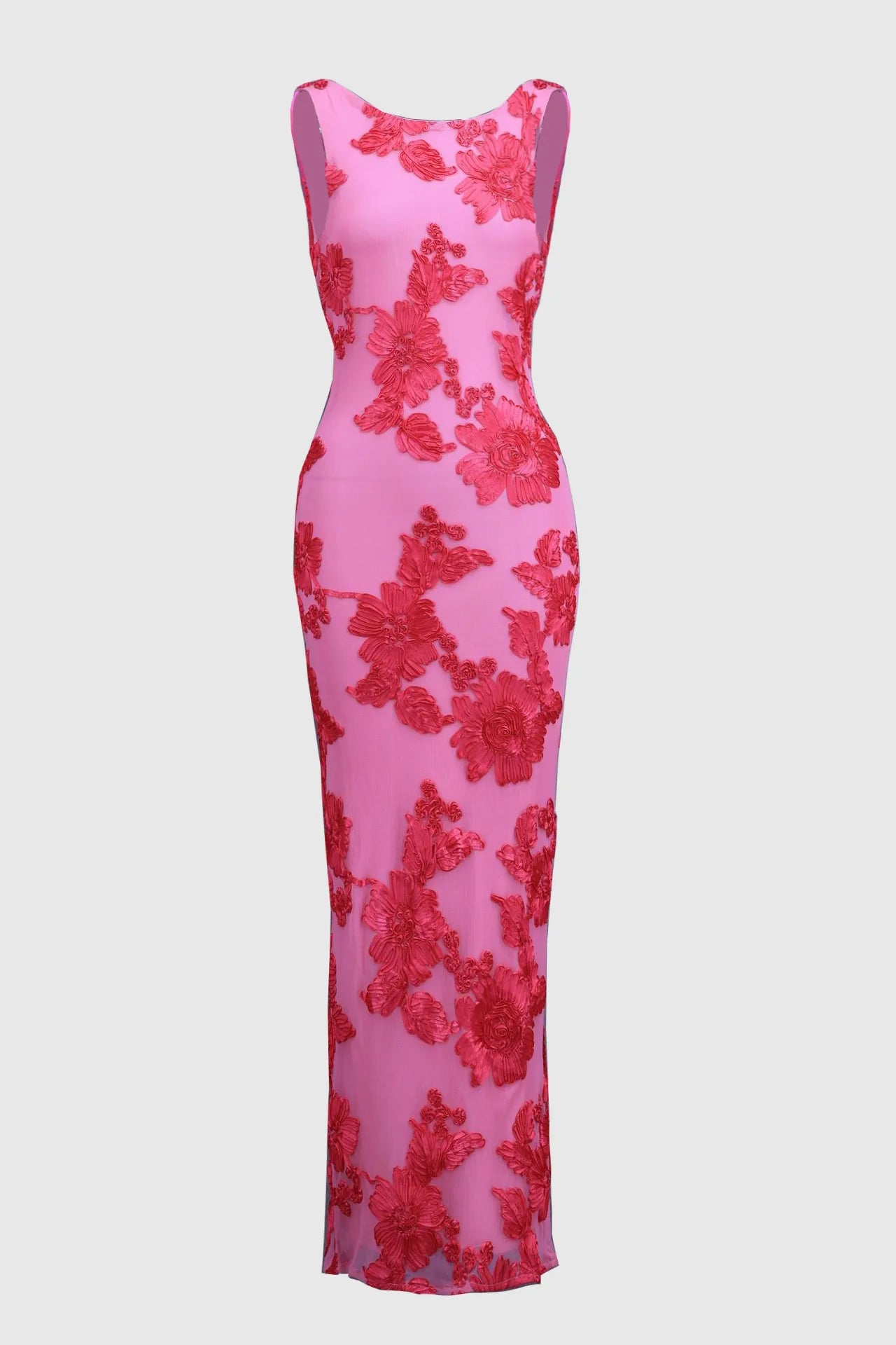 Amara | Elegant Maxi Dress in Pink