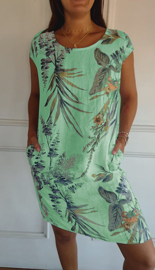 Yannah  | Casual Printed Summer Dress