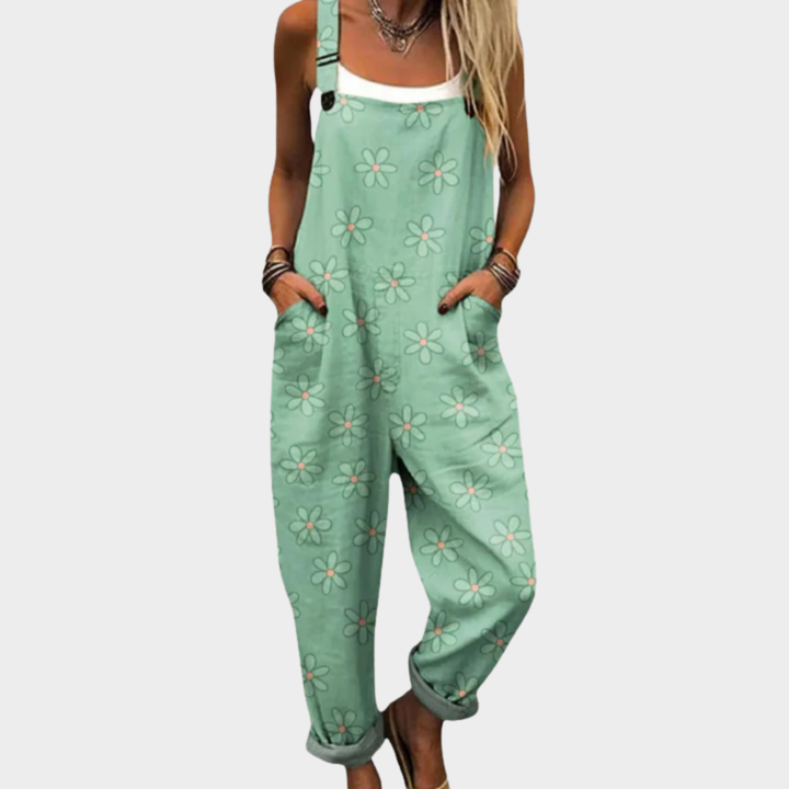 Stephanie | Comfortable Printed Overalls