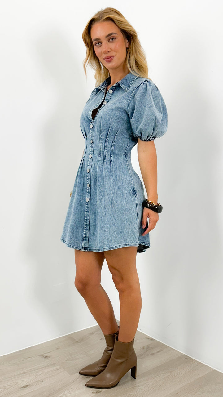 Kristen | Everyday Denim Midi Dress