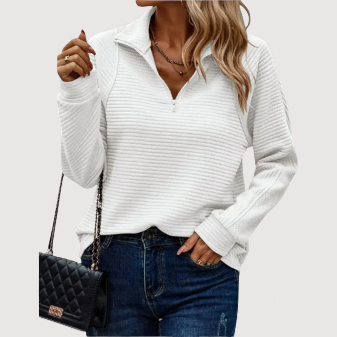 Jana | Cosy Half-Zip Top