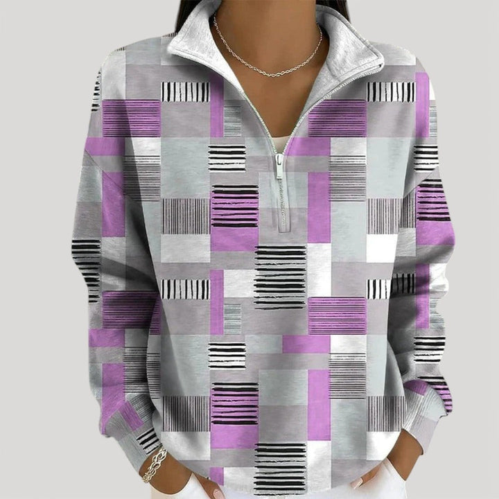 Louise | Zip Neck Top