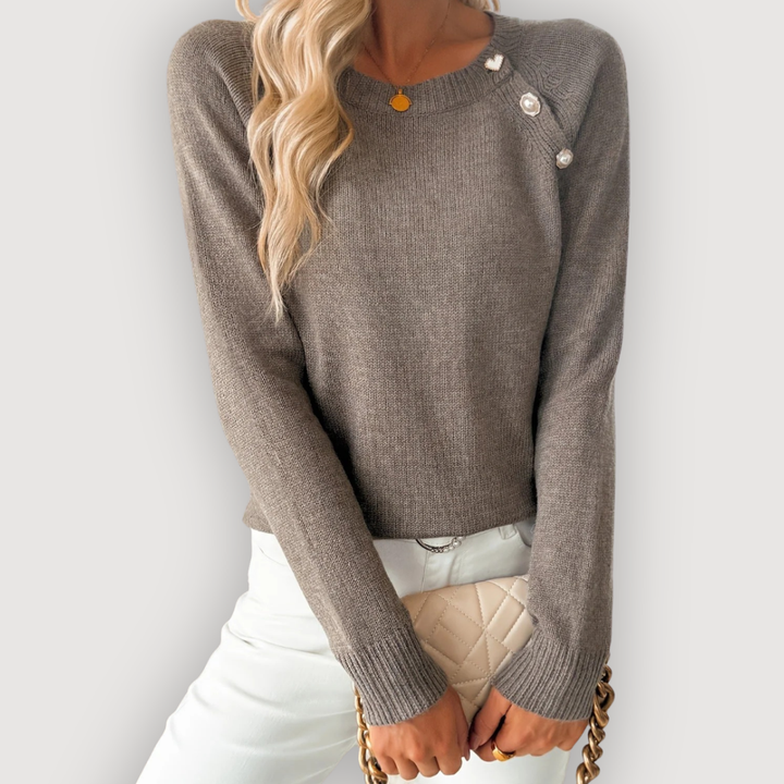 Jonelle | Chic Button Jumper